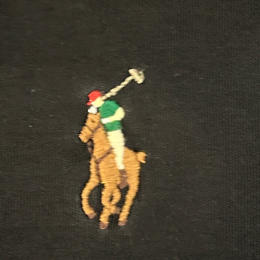 Polo by Ralph Lauren Men's Black Classic Long Sleeve Tee. Large - Picture 8 of 8